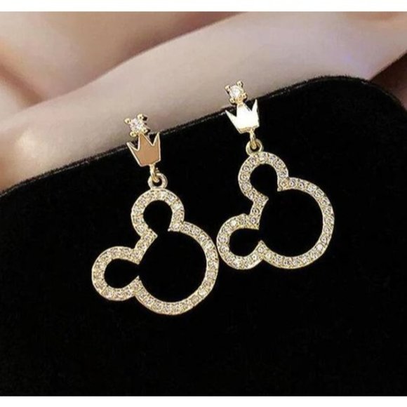 North Pole Boutique Jewelry - Mickey Mouse Dangle Earrings Comes in Box